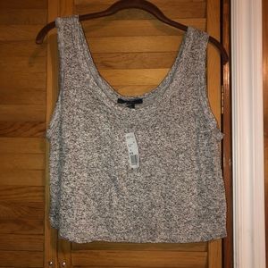 Charcoal Knot Crop Top